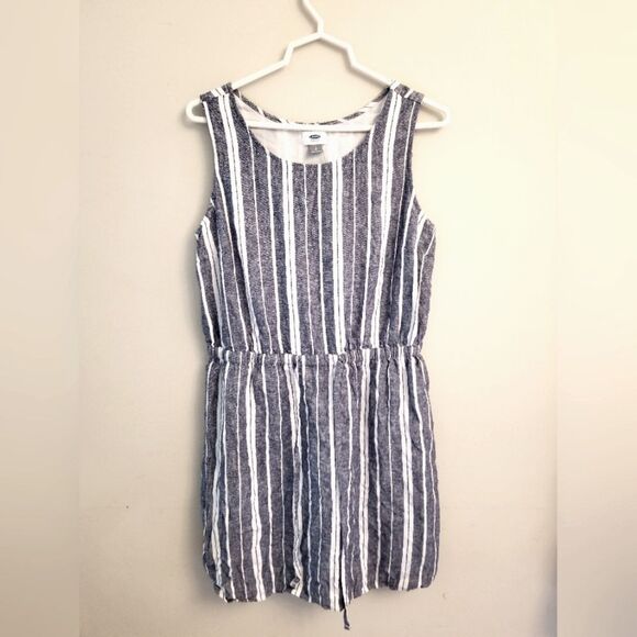 Dresses & Skirts - Old Navy Linen Blue Dress Size L